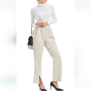 NWT Attraco Faux-Leather Wide Leg Pants